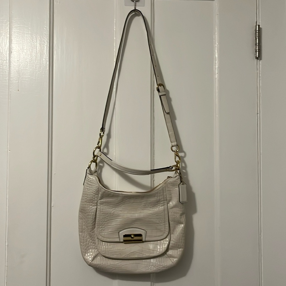 Coach Leather Crossbody with Dust Bag. See  Imperfections.